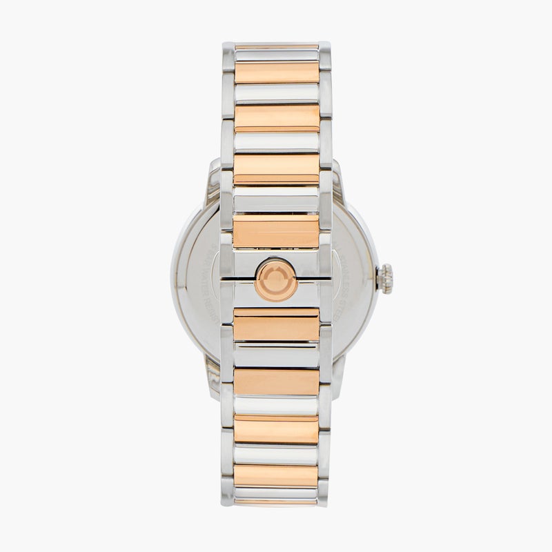 OMAX ساعة أوماكس ماستربيس للرجال باللونين الفضي والذهبي الوردي - Image 3